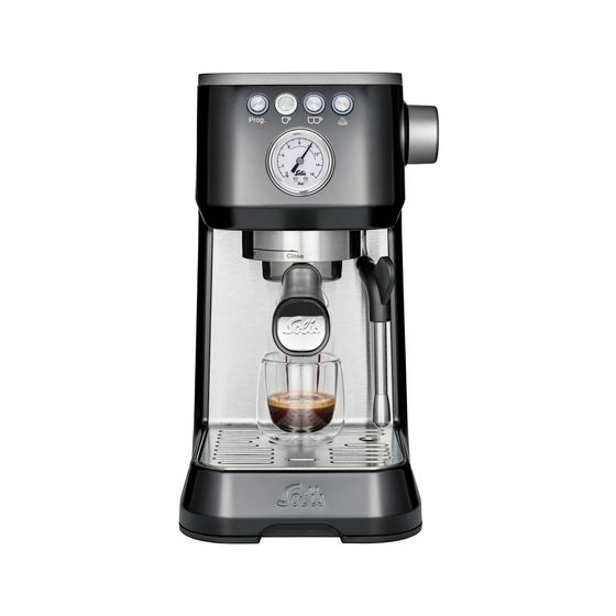 Barista Perfetta Plus Siebträger Kaffeemaschine 15 bar 1700 W  (Schwarz) 
