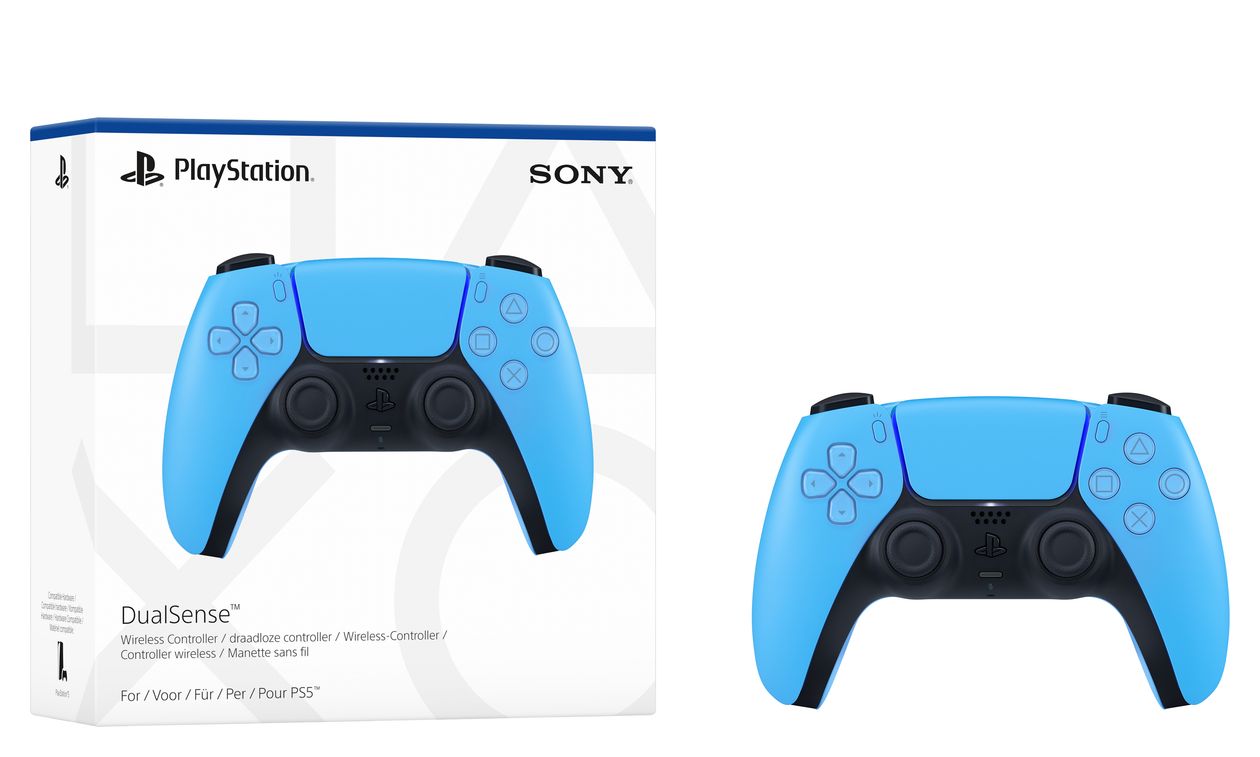 DualSense Wireless Controller Analog / Digital Gamepad für Android, MAC, PC, PlayStation PS5, iOS  (Blau) 
