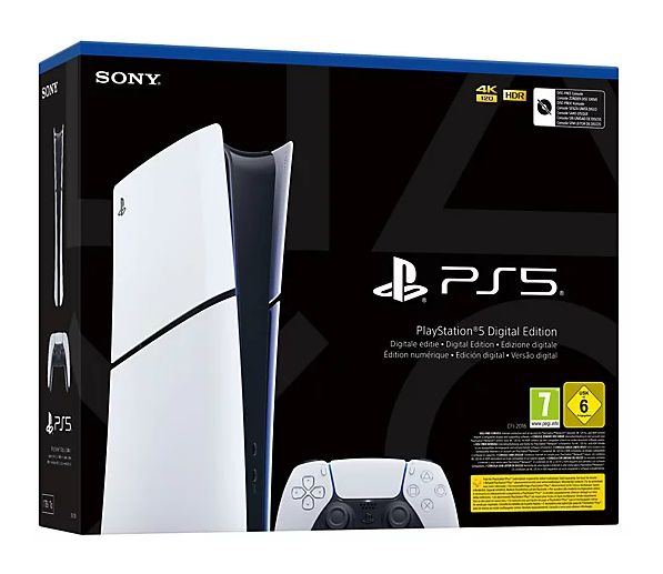 PlayStation PS5 Digital Edition  825 GB  (Schwarz, Weiß) 