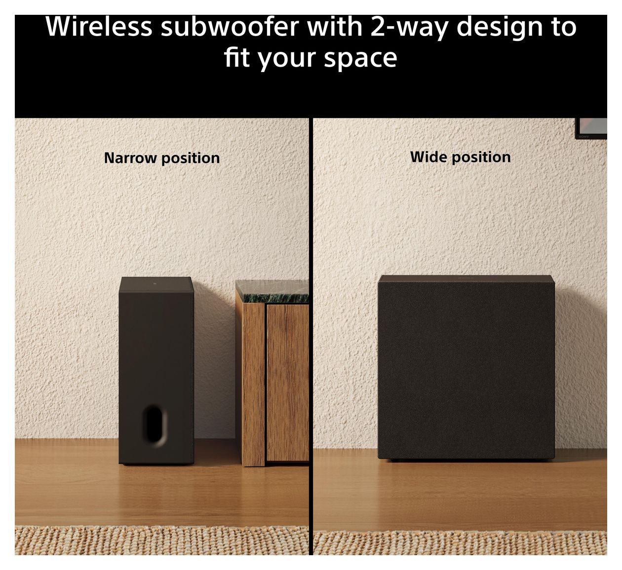 Bravia Theatre Sub 8 300 W Wlan Lautsprecher mit Bluetooth  (Schwarz) 