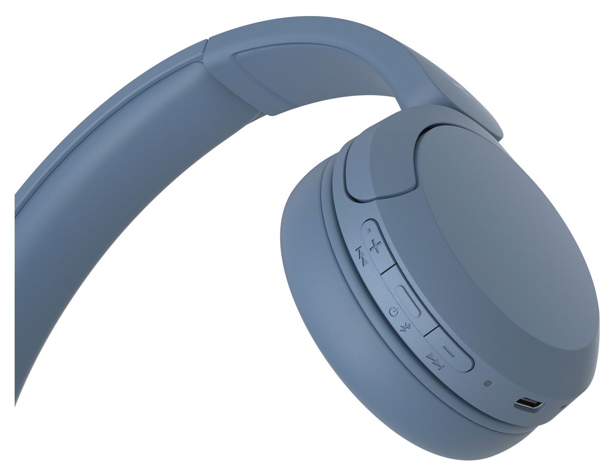 WH-CH520 Ohraufliegender Bluetooth Kopfhörer kabellos 50 h Laufzeit USB Typ-C  (Blau) 