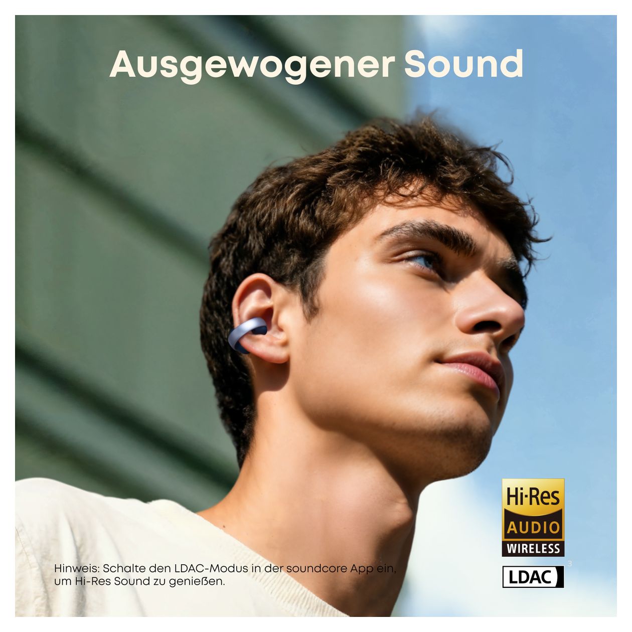 AeroClip Ohraufliegender Bluetooth Kopfhörer Kabellos TWS 8 h Laufzeit  (Blau) 