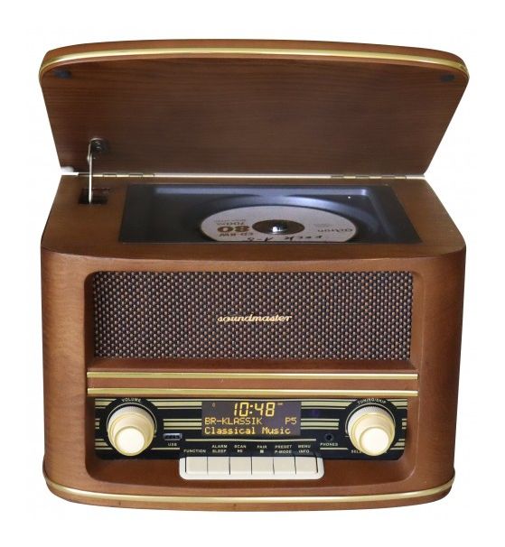 NR961 Bluetooth DAB+, FM Radio Tragbar  (Holz) 