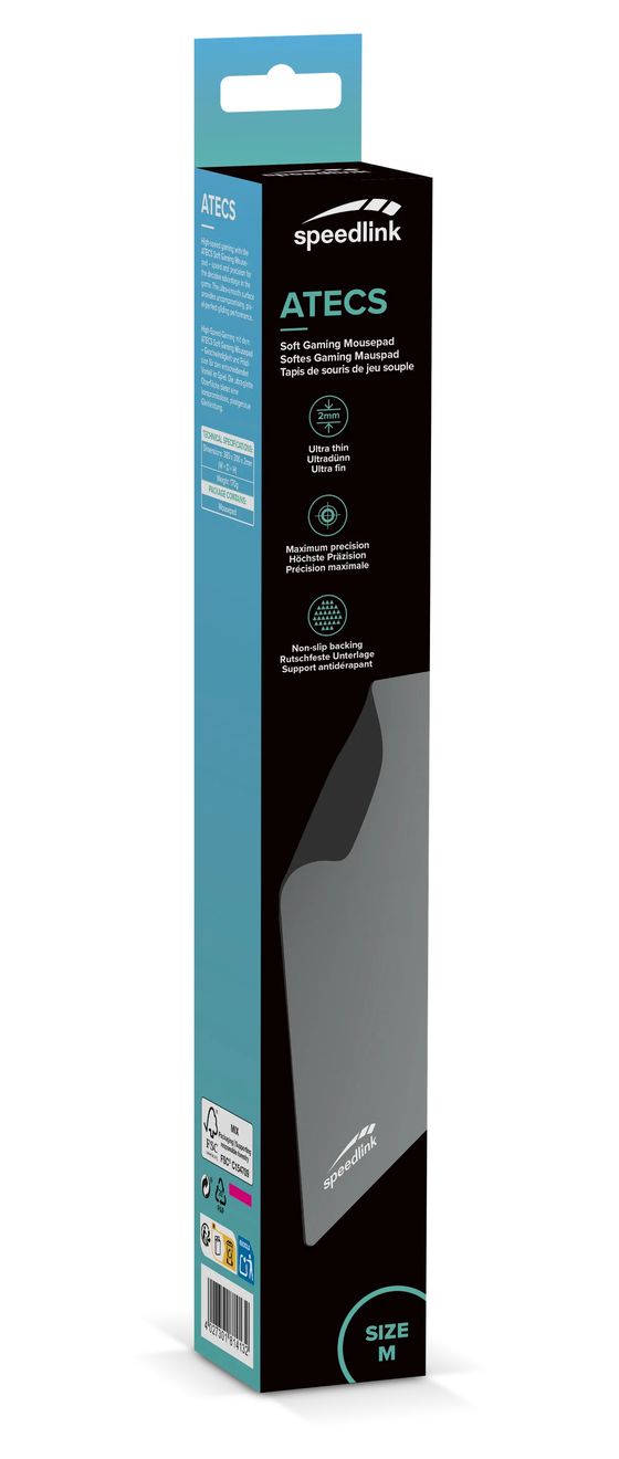 Atecs Soft M Mauspad  (Grau) 