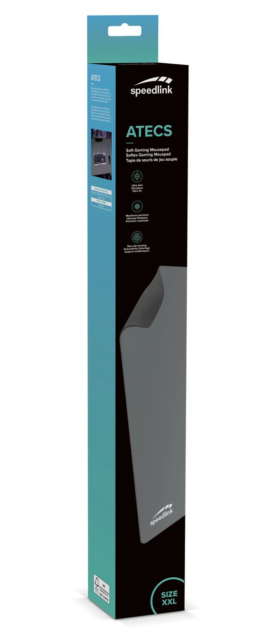Atecs Soft XXL Mauspad  (Grau) 