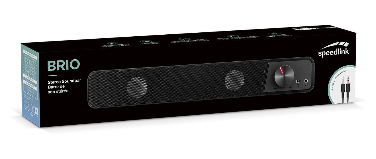 Brio Soundbar 6 W  (Schwarz) 