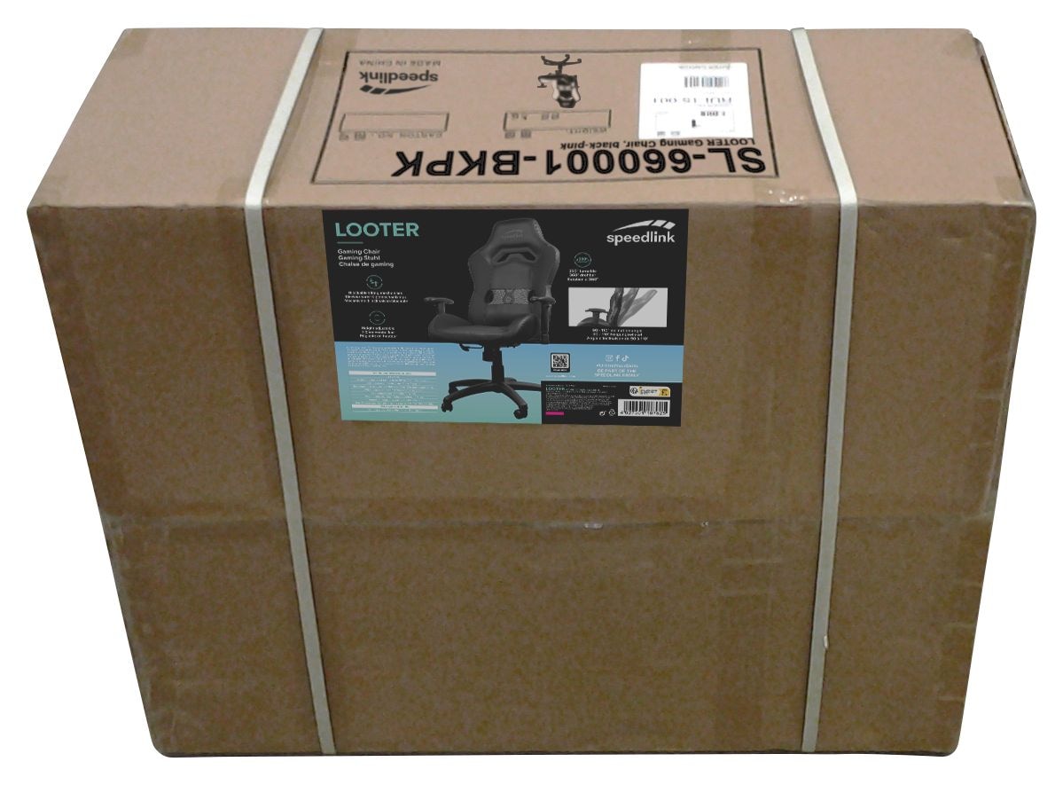 Looter Gamingstuhl bis 140 kg (Schwarz) 