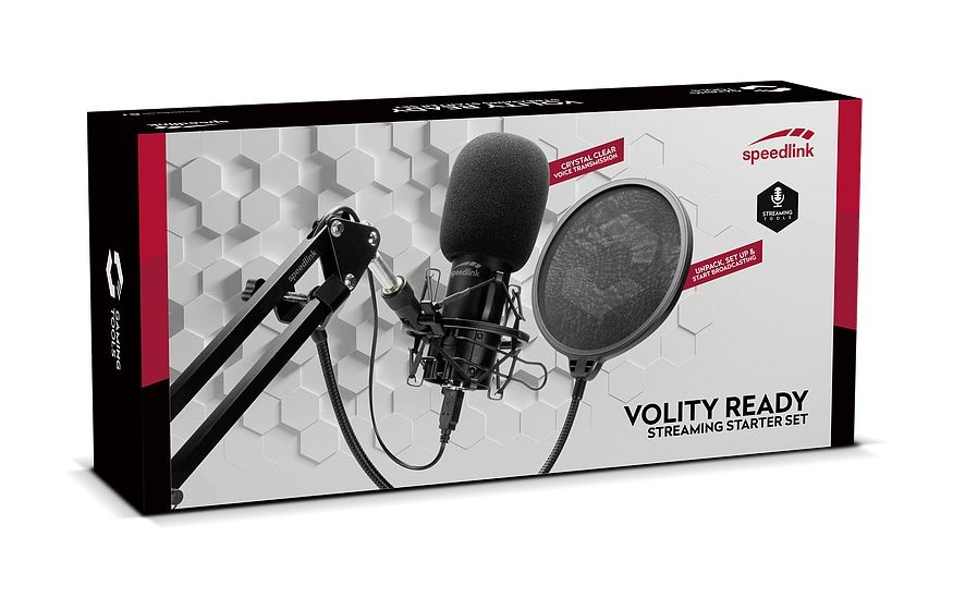 VOLITY READY kabelgebunden Studio-Mikrofon 96 kHz USB  (Schwarz) 