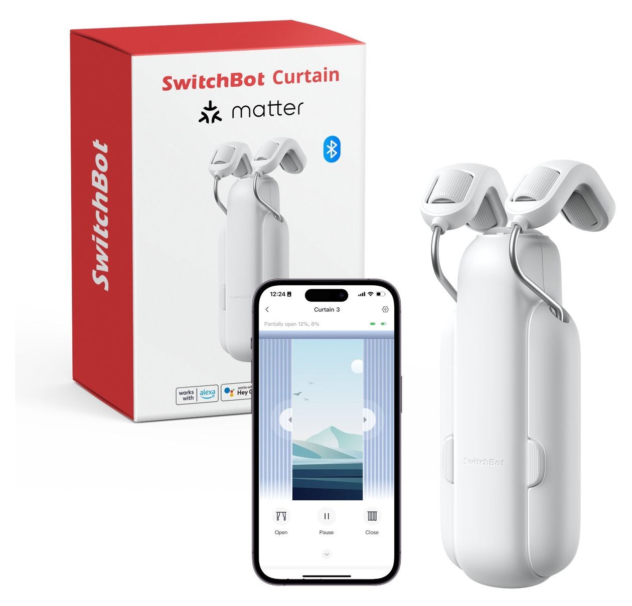 W2400000R Curtain Rod V3  Bluetooth  (Weiß) 