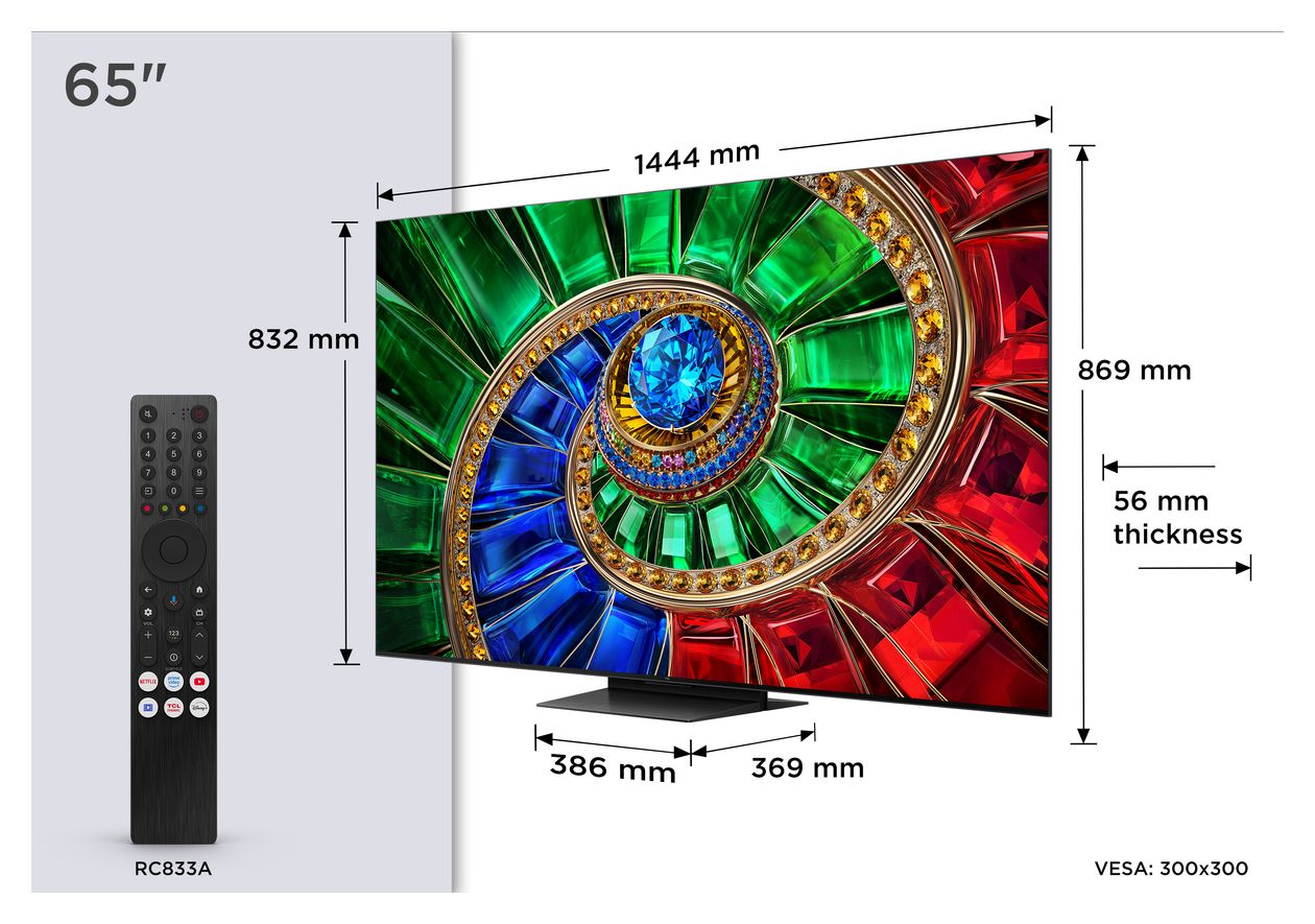 65RM7L RGB-Mini LED 165,1 cm (65 Zoll) Fernseher 4K Ultra HD VESA 300 x 300 mm 
