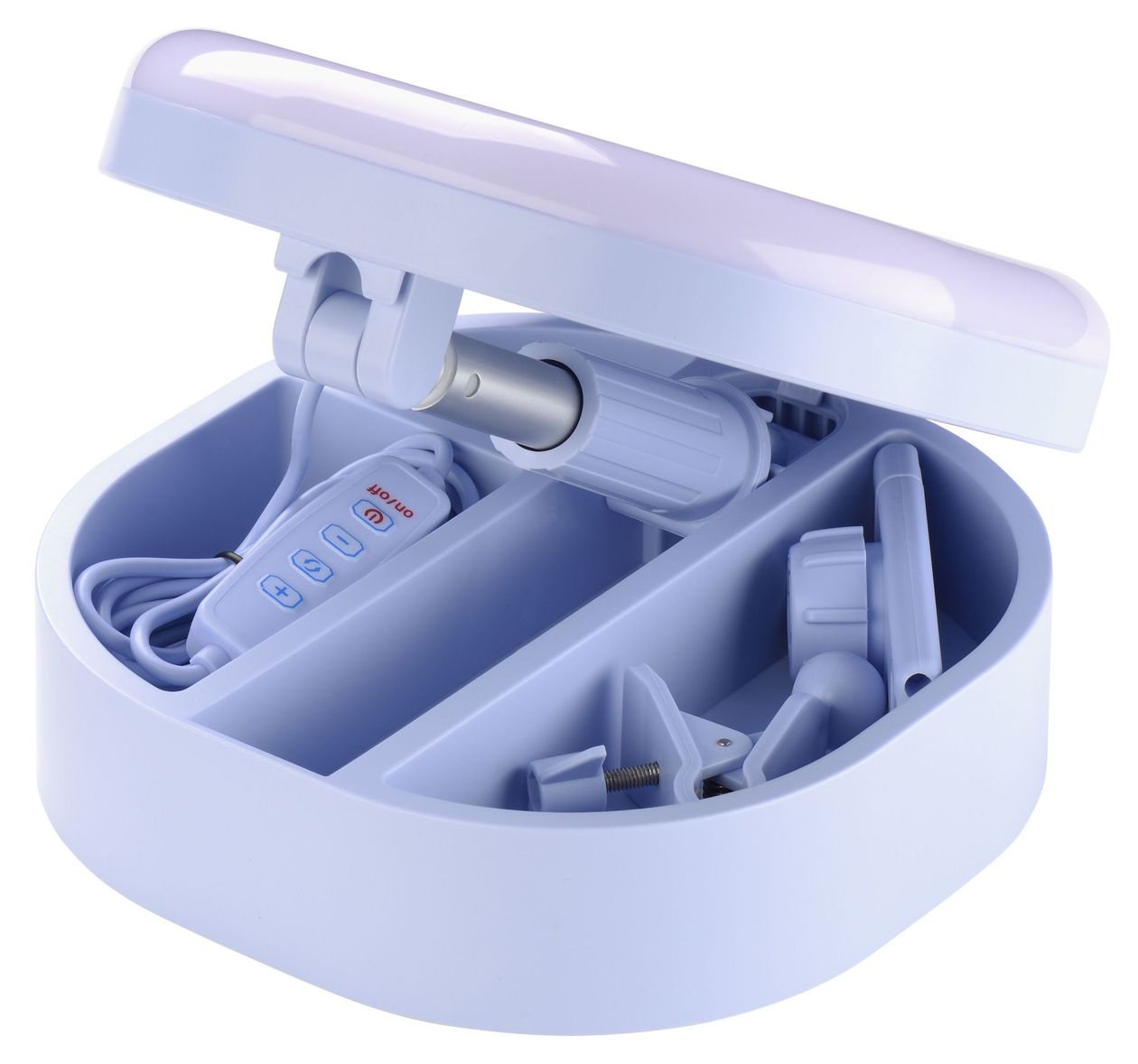 Selfie Ring Mirror 162 mm Universal  (Hellblau) 