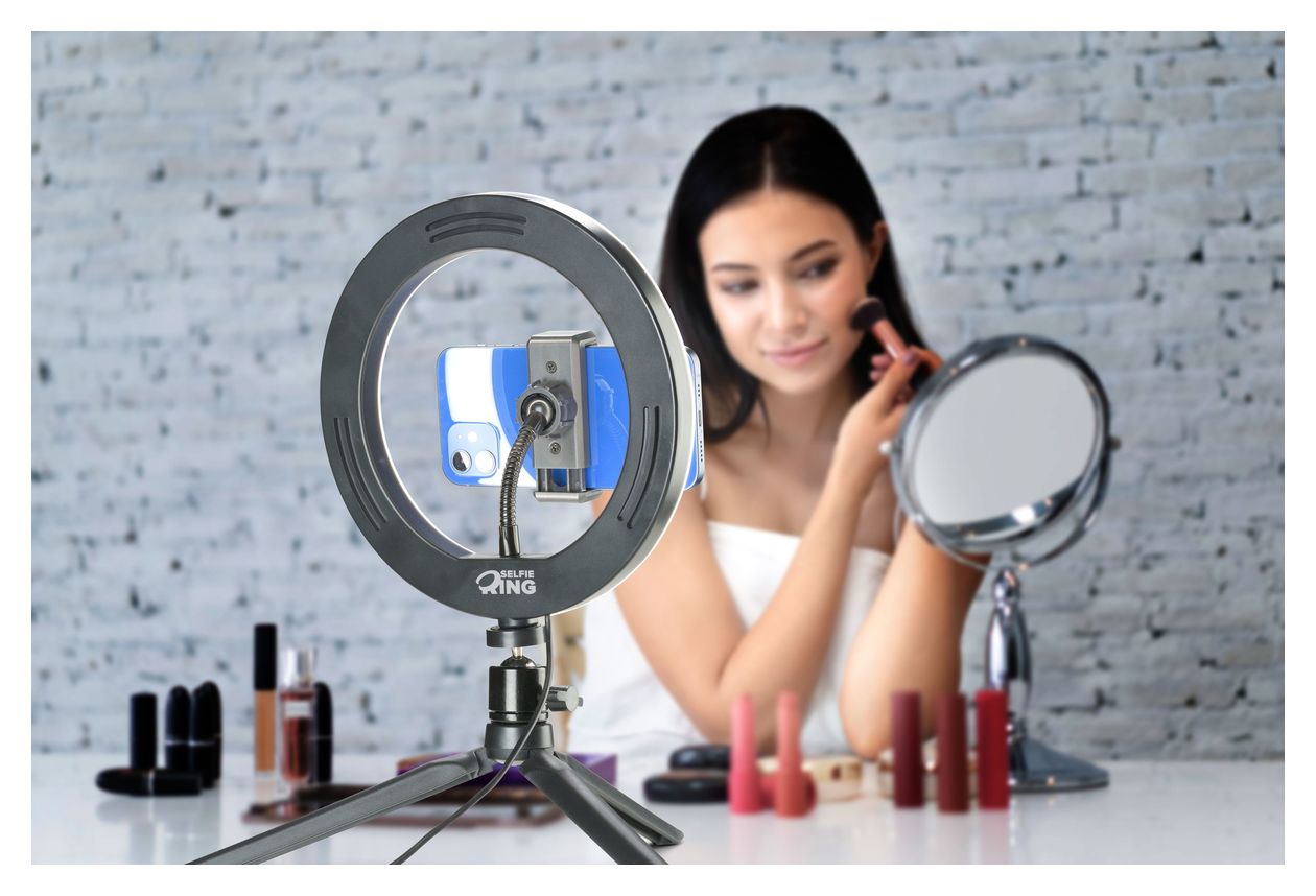 Selfie Ring Selfie-Licht 198 mm Universal  (Schwarz) 