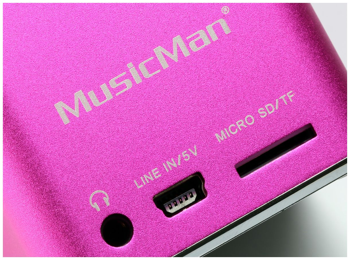 Mini MusicMan portabler Lautsprecher (Pink) 