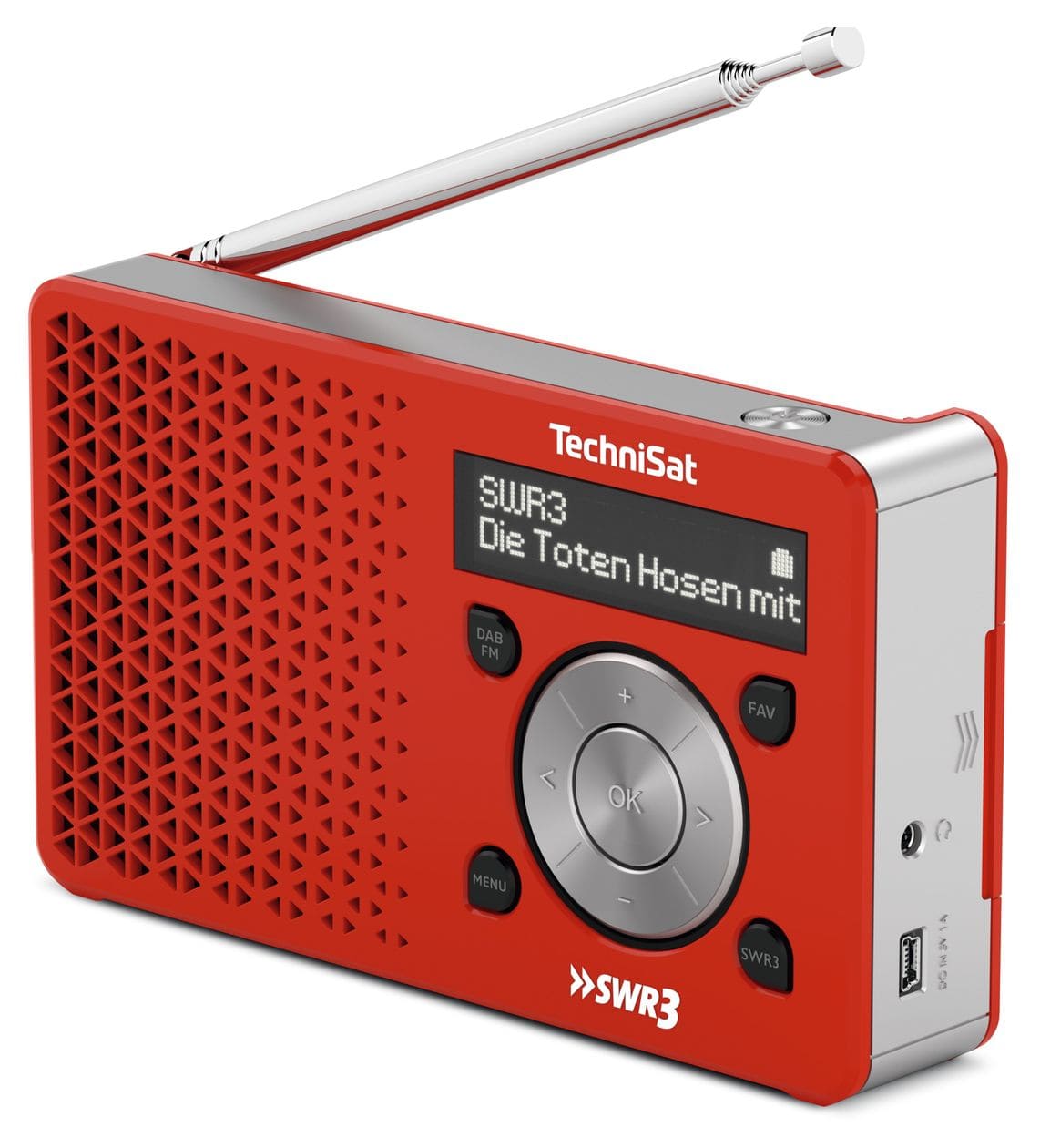 DigitRadio 1 DAB+, FM Radio Persönlich  (Rot, Weiß) 