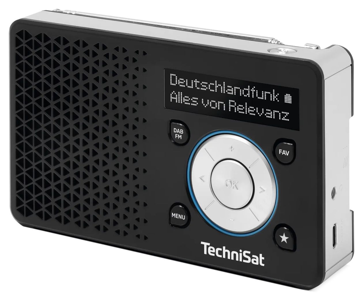 DigitRadio 1A DAB, FM Radio  (Schwarz, Weiß) 