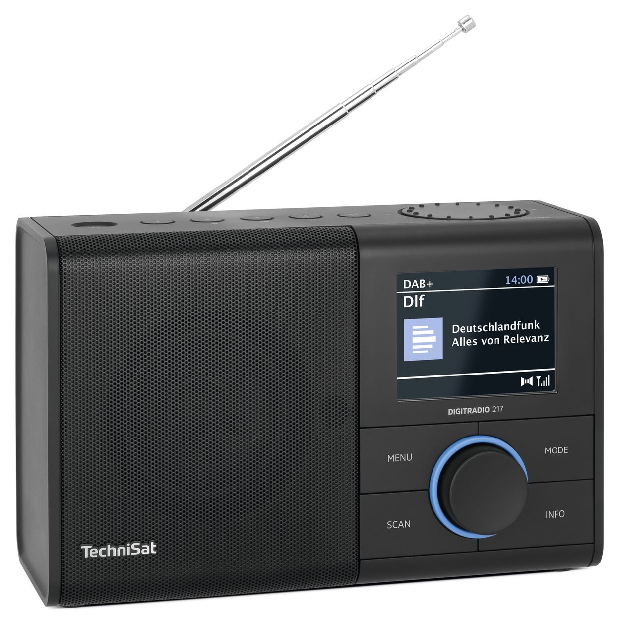 Digitradio 217 Bluetooth DAB+, FM, VHF Radio Tragbar  (Schwarz) 