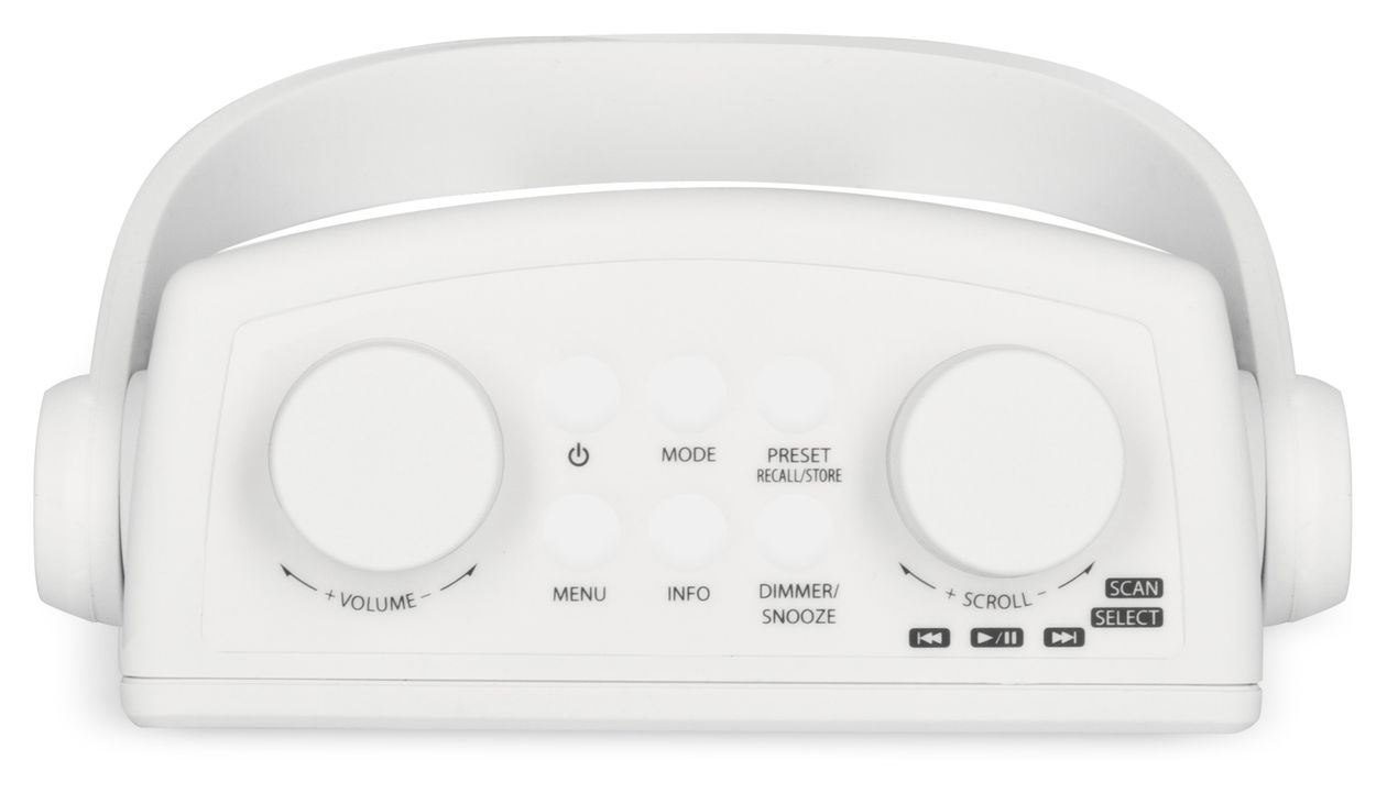 Digitradio 30 V2 Bluetooth DAB+, FM Radio Tragbar Wasserfest IPX5  (Weiß) 