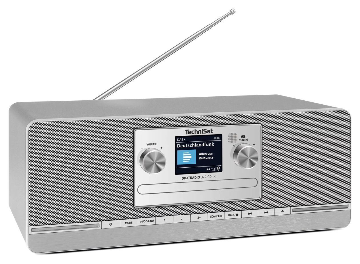 DigitRadio  372CD IR Bluetooth DAB+, FM Radio Internet  (Anthrazit, Silber) 