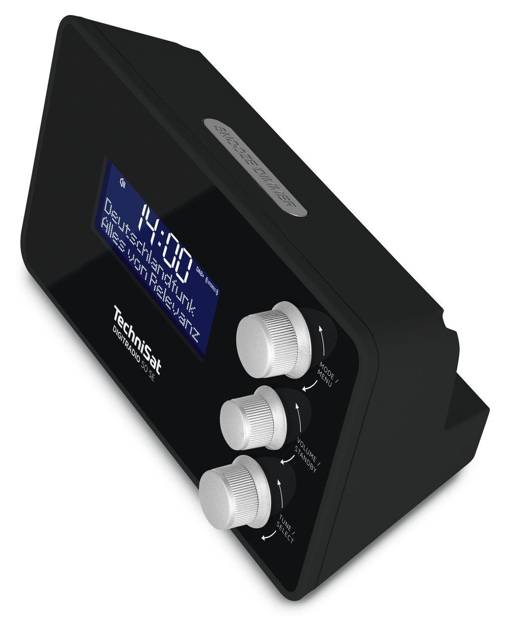 Digitradio 50 SE Radiowecker DAB+, FM, VHF Radio Tragbar  (Schwarz) 