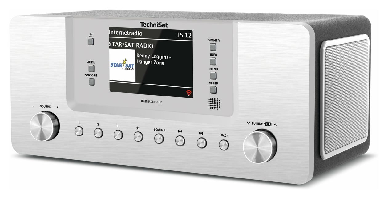 DigitRadio 574 IR DAB+/UKW Internetradio Bluetooth  (Silber) 