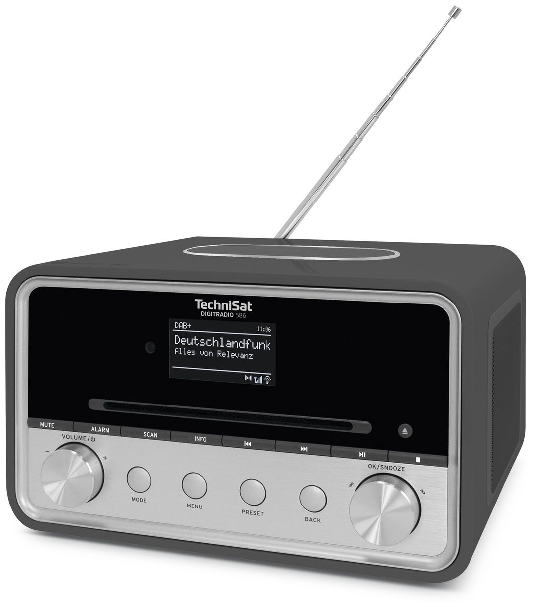 Digitradio 586 Bluetooth DAB+, FM Radio (Anthrazit, Silber) 
