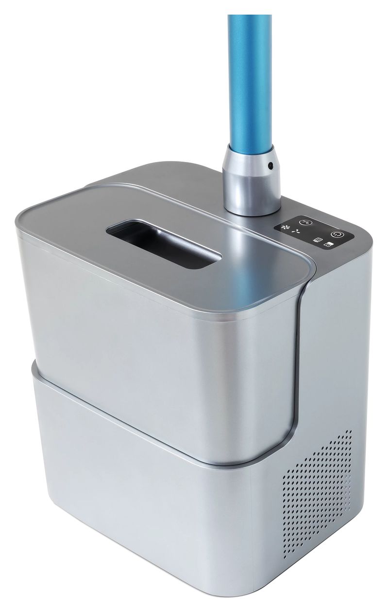 Technimax AS3 Plus Handstaubsauger mit Staubbeutel bis 60 min Laufzeit 29,6 V HEPA  (Blau, Silber) 