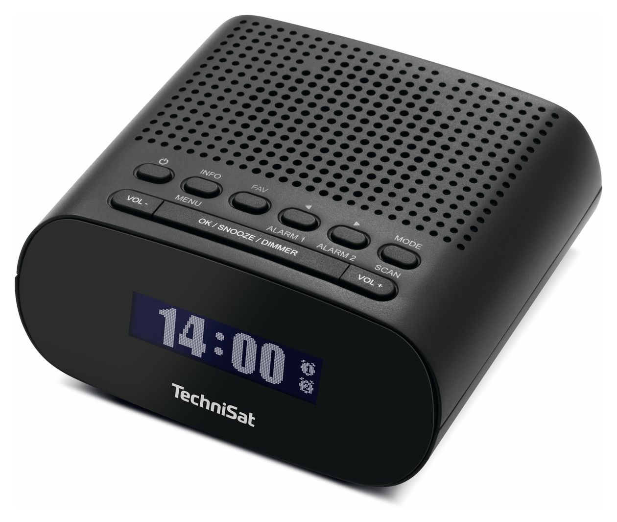 TechniRadio 50 DAB+, FM Radio Uhr  (Schwarz) 