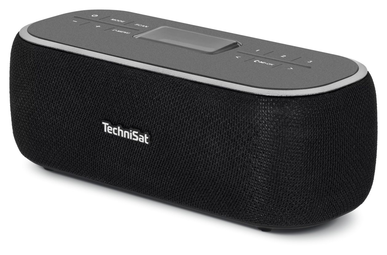 Viola BT1 Bluetooth DAB+, FM Radio Tragbar  (Schwarz, Grau) 