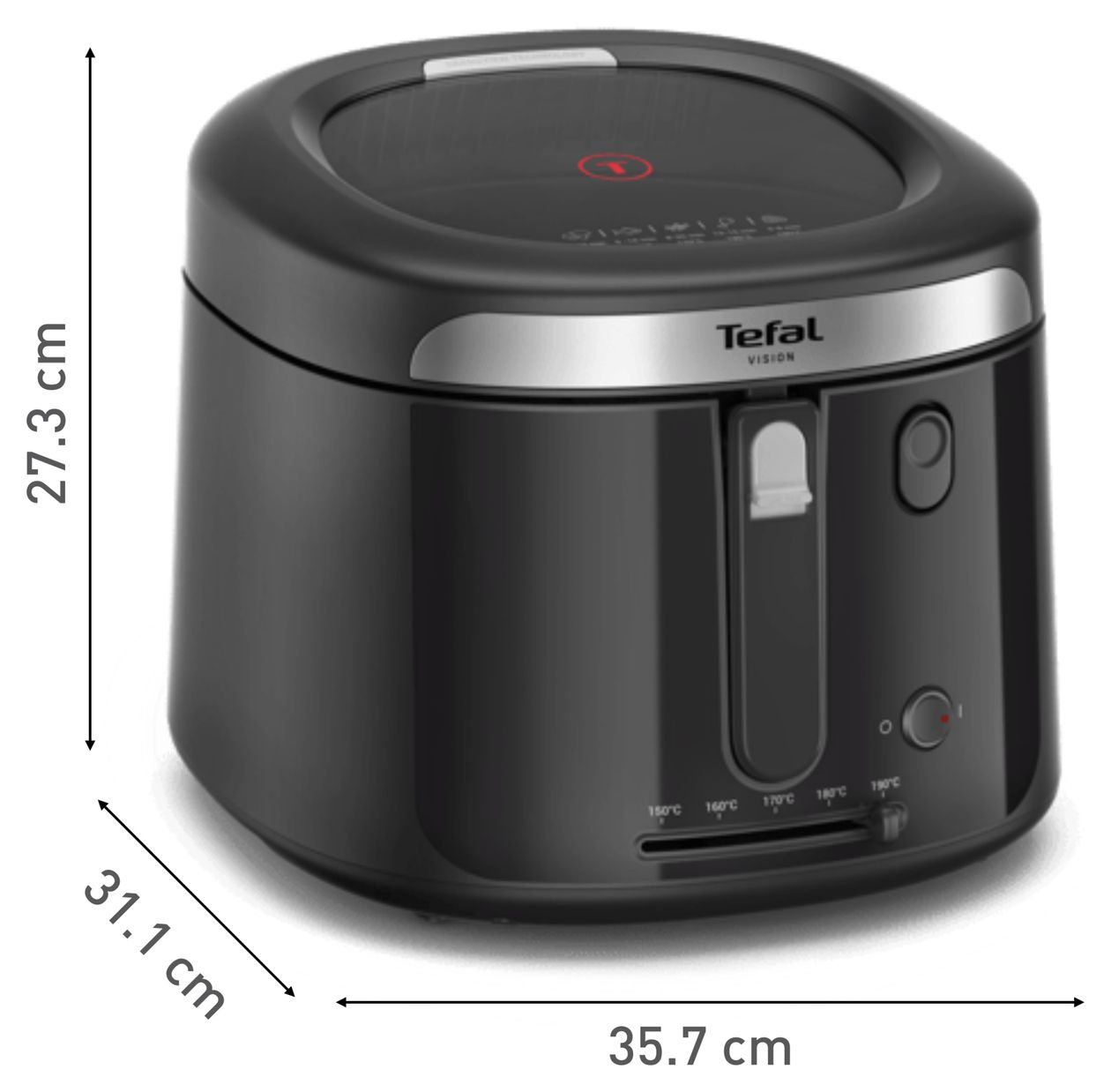 FF2528E0 Vision Fritteuse 2,1 l 1900 W  (Schwarz) 