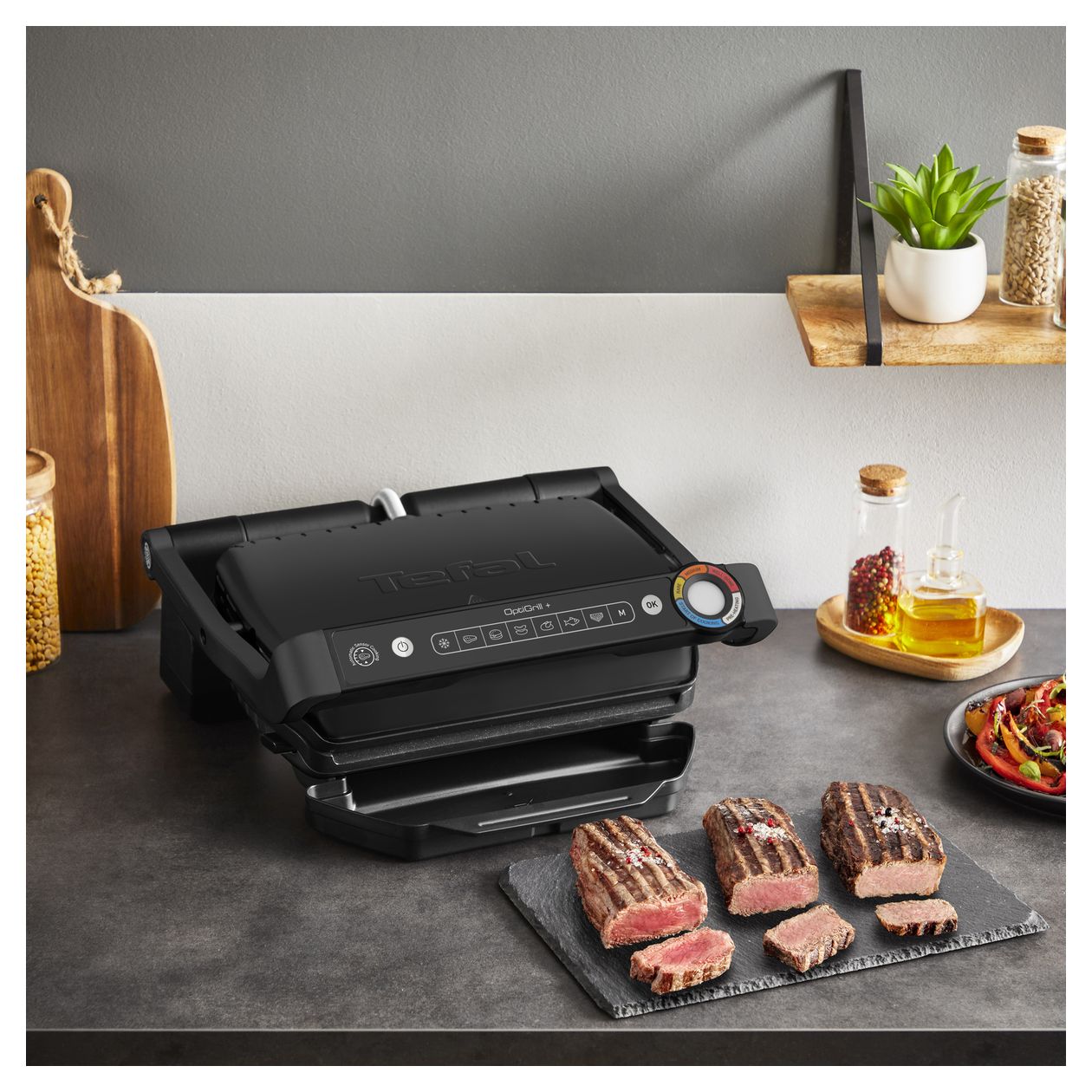 GC7178 Optigrill+ 1 Zone(n) 2000 W mit 300 x 200 mm Fläche  (Schwarz) 
