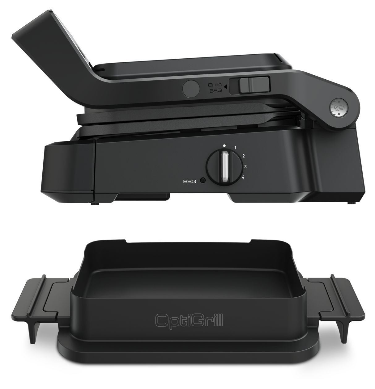 GC7748 OptiGrill 4in1 1 Zone(n) 2100 W mit 300 x 200 mm Fläche  (Schwarz) 