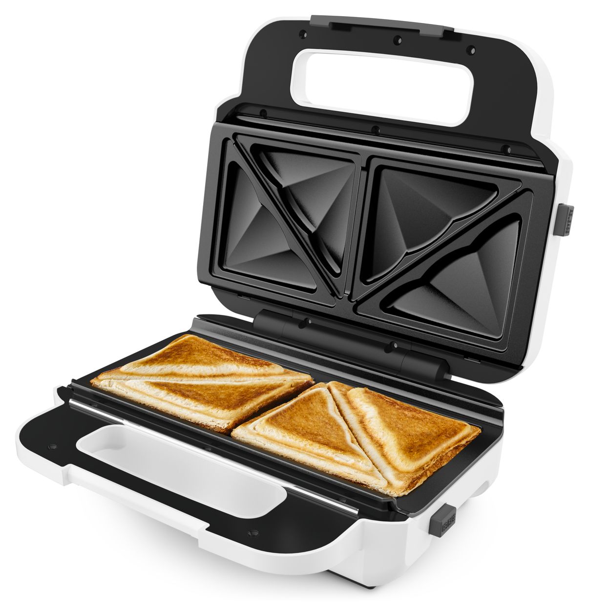 SW7011 Snack XL Waffel- und Sandwichmaker 850 W  (Weiß, Edelstahl) 