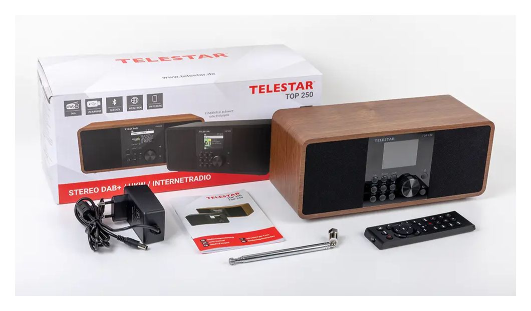 Top 250 Bluetooth DAB+, FM Radio Internet  (Holz) 