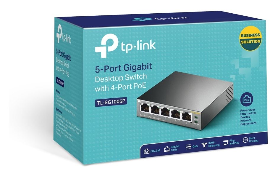 5-Port-10/100/1000Mbit/s-Desktop-Switch mit 4 PoE-Ports 