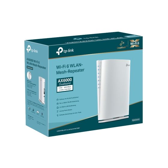 RE6000XD AX6000 Mesh Wi-Fi 6 