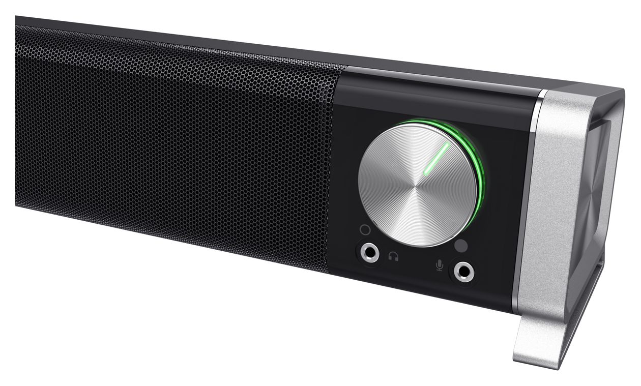 Asto Soundbar 6 W  (Schwarz, Silber) 