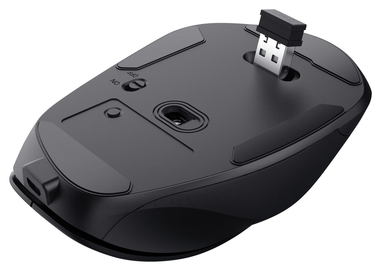 Fyda 2400 DPI Büro Maus Optisch  (Schwarz) 