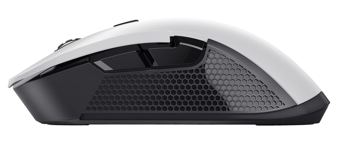 GXT 923W YBAR 7200 DPI Gaming Maus Optisch  (Schwarz, Weiß) 