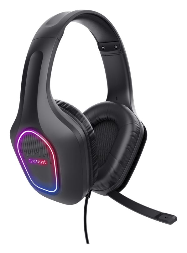 GXT416 Zirox Ohraufliegender Kopfhörer Kabelgebunden USB Typ-A  (Schwarz) 
