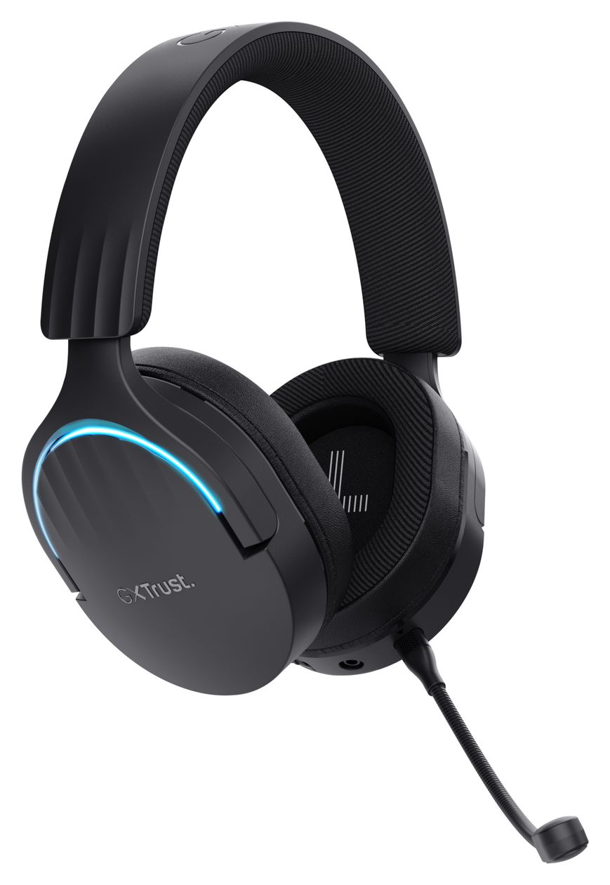 GXT491 Fayzo Bluetooth Kopfhörer kabelgebunden&kabellos 22 h Laufzeit USB Typ-C  (Schwarz) 