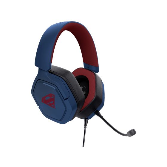 GXT492SM Carus Over Ear Kopfhörer Kabelgebunden  (Blau, Rot) 