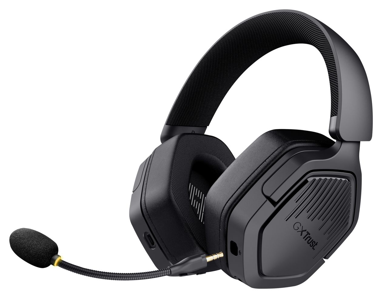 GXT493 Carus Over Ear Bluetooth Kopfhörer kabelgebunden&kabellos 20 h Laufzeit USB Type-C / USB Type-A  (Schwarz) 