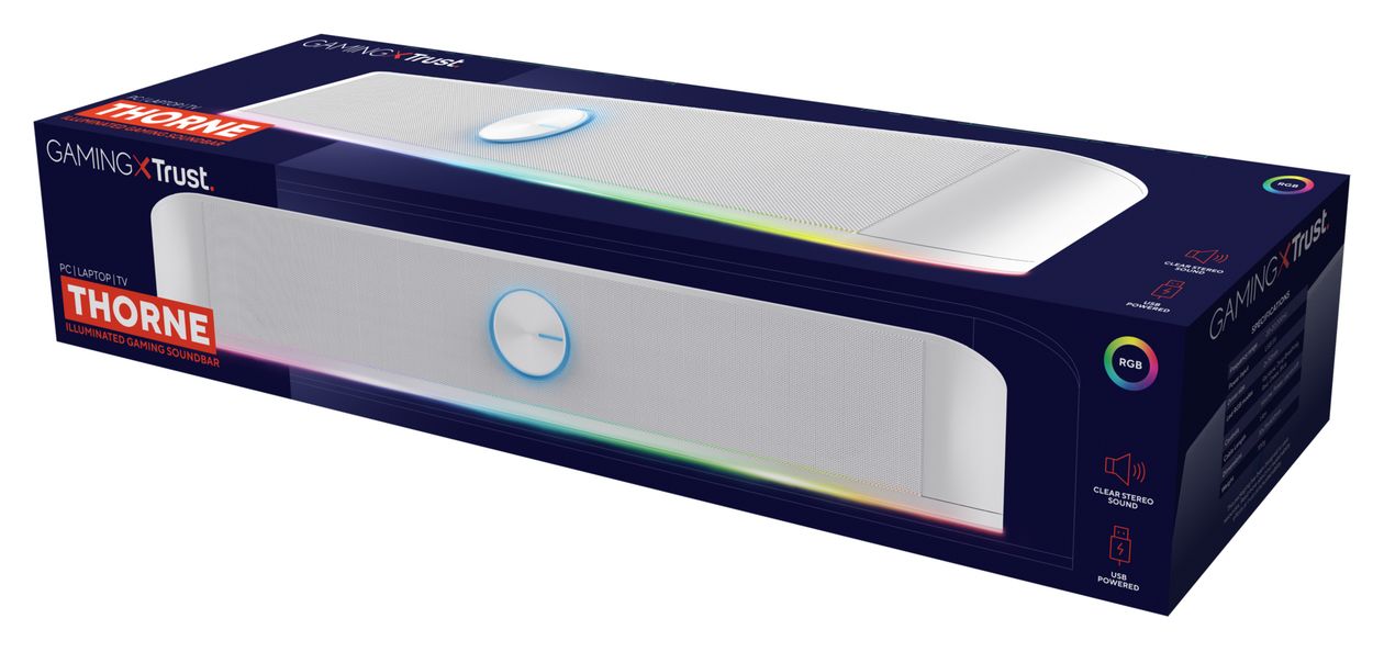 GXT619W Thorne Soundbar 6 W 2.0 Kanäle  (Weiß) 