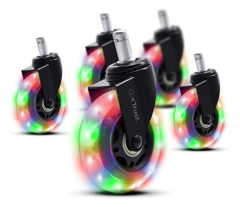 GXT701 Gel Rollen für Gaming-Stuhl Nachlaufrad  (Schwarz) 