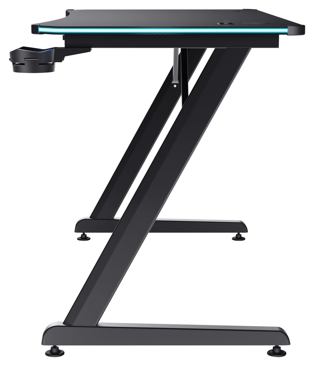 GXT709 Luminus RGB Gamingtisch bis 150 kg  (Schwarz) 