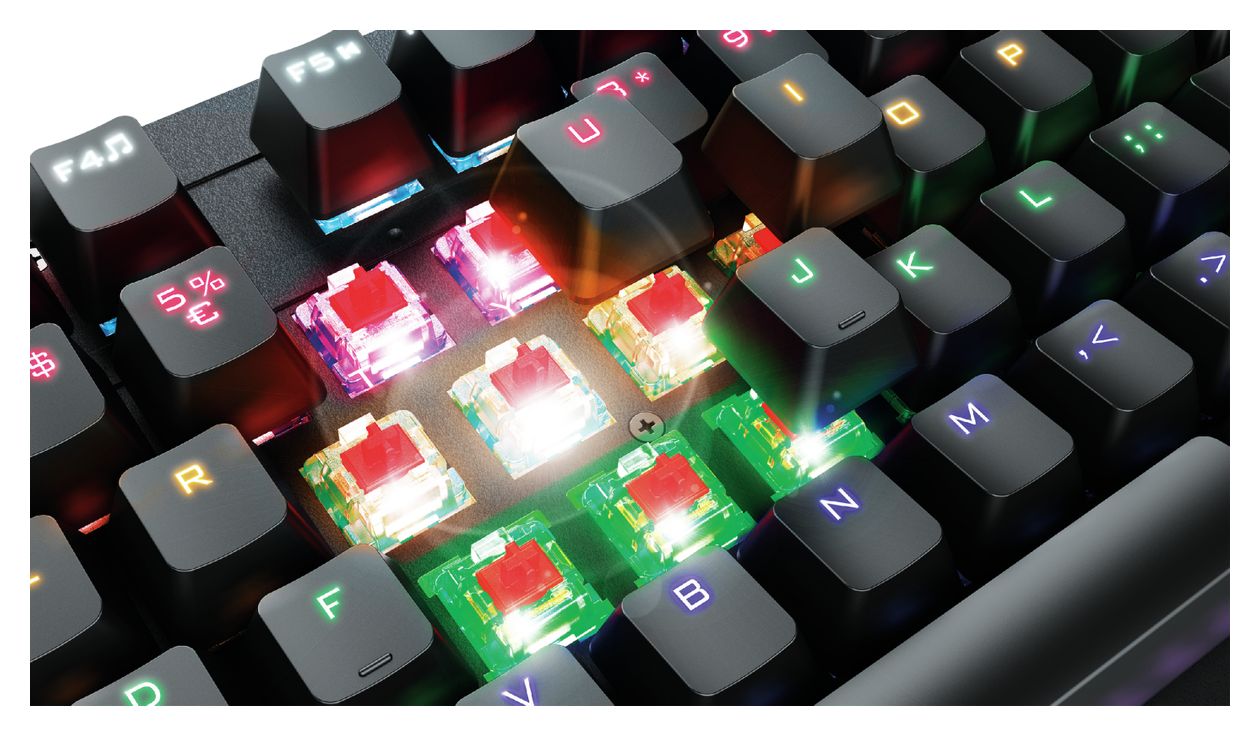 GXT863 Mazz Gaming Tastatur USB  (Schwarz) 