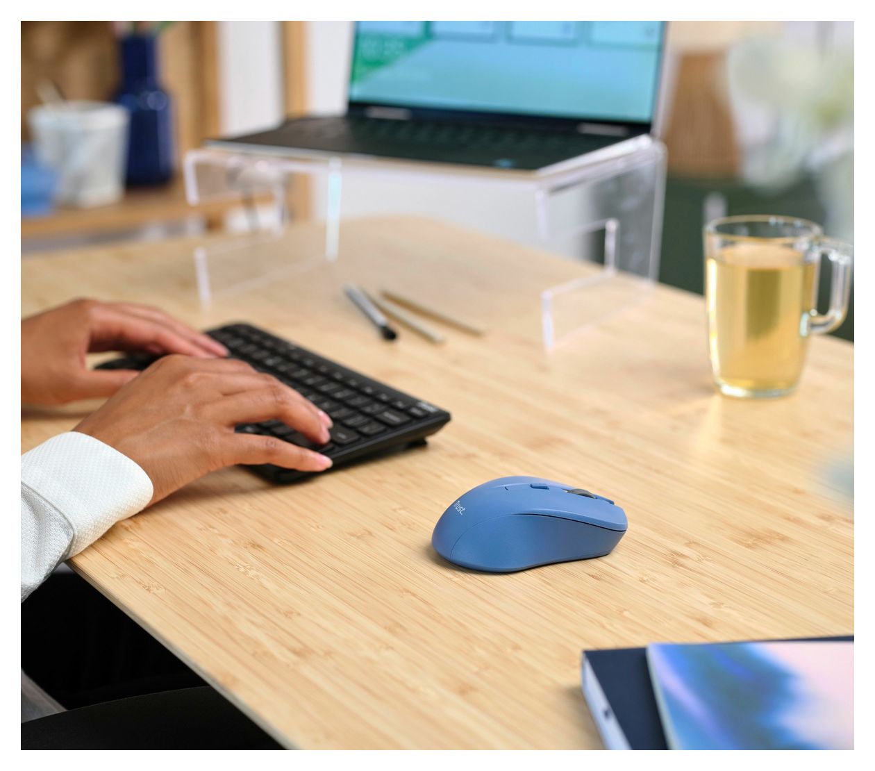 Mydo 1800 DPI Büro Maus Optisch  (Blau) 