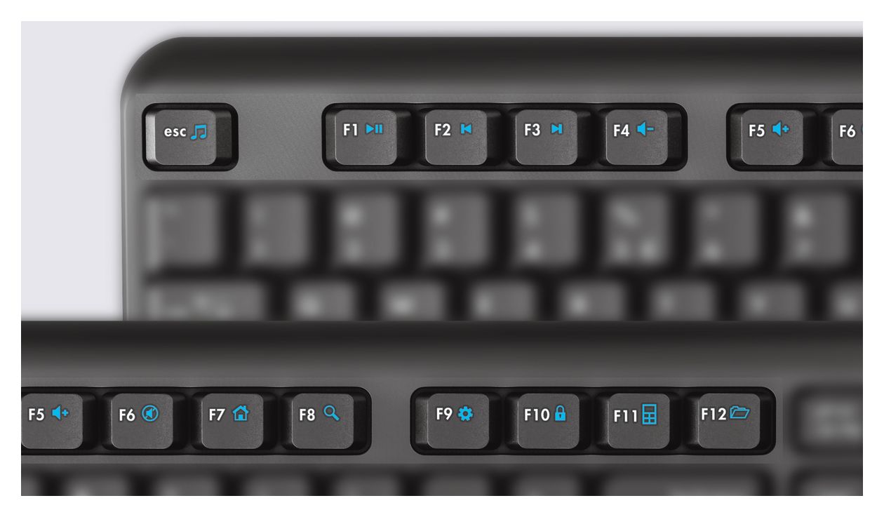 Ody Büro Tastatur RF Wireless 2.4 GHz  (Schwarz) 