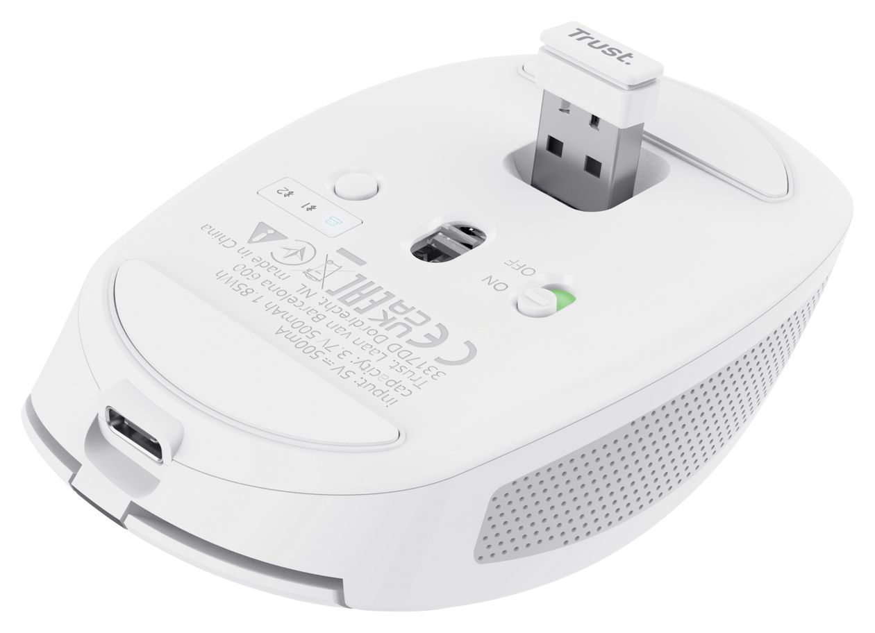 Ozaa 3200 DPI Büro Maus Optisch  (Weiß) 