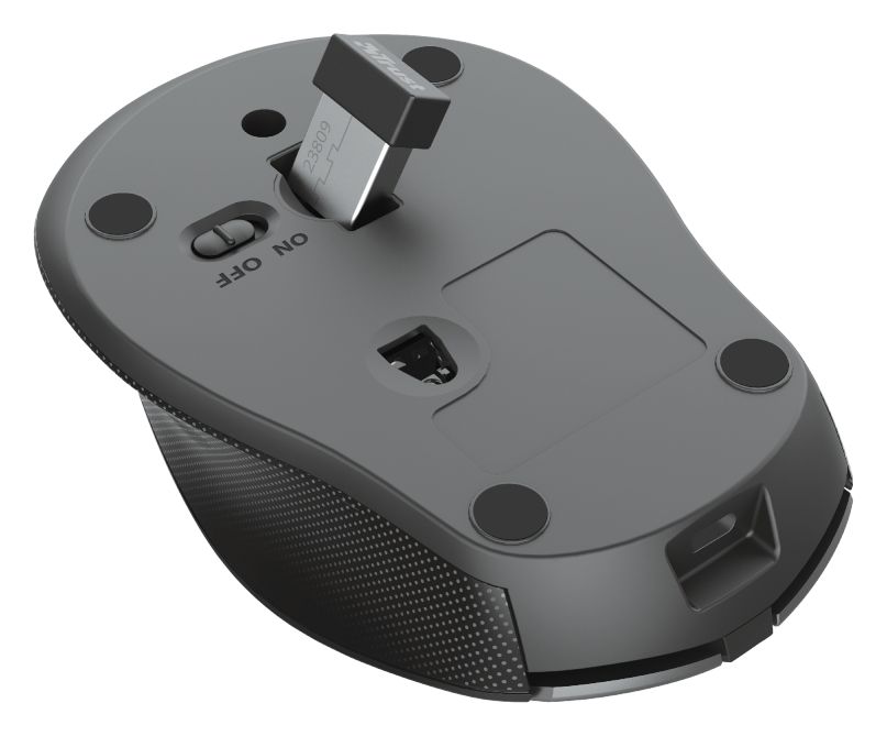 Zaya 1600 DPI Büro Maus Optisch  (Schwarz, Grau) 
